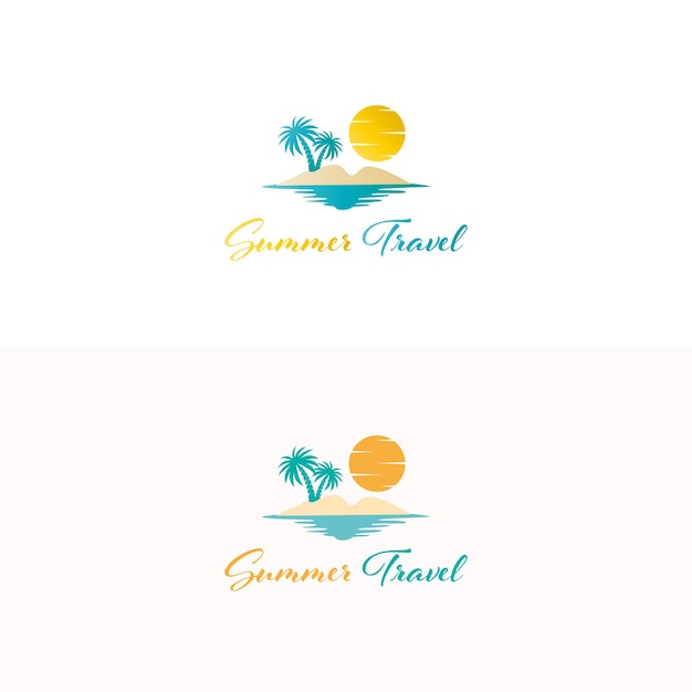 Travel logo vector illustration Vacation Logo Design Summer Travel Logo design