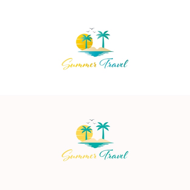 Travel logo vector illustration Vacation Logo Design Summer Travel Logo design