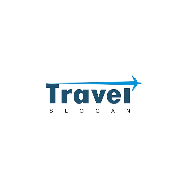 Travel Logo With Plane Symbol