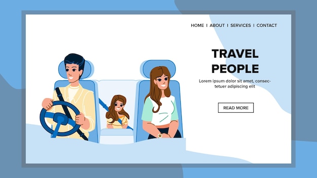 Travel people vector