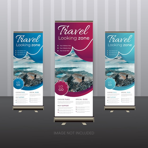 Travel Roll Up Banner Design