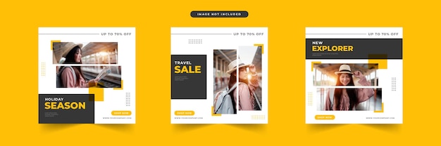 travel sale social media post design