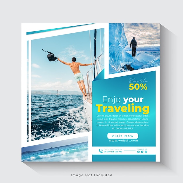 Travel Social Media Banner Post Template