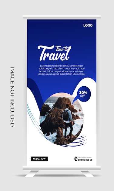 Travel social media post design template