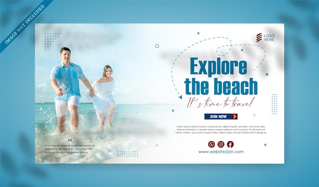 Travel social media template