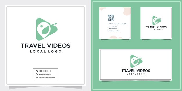 Travel streaming video logo design