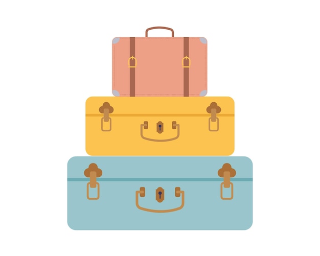 travel suitcase icon over white background colorful design vector illustration