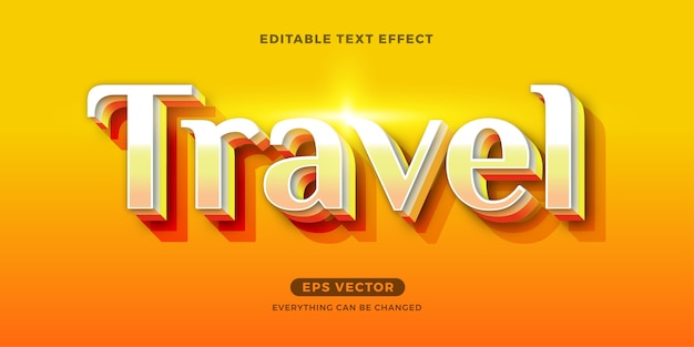 Travel Summer editable text effect 