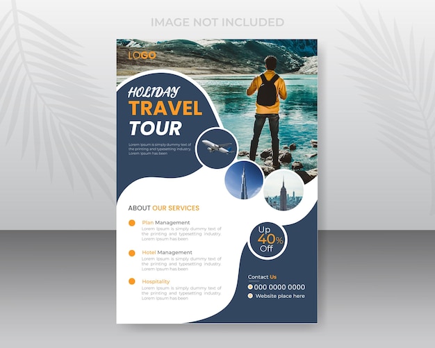 Travel tour flyer design template for your enjoy