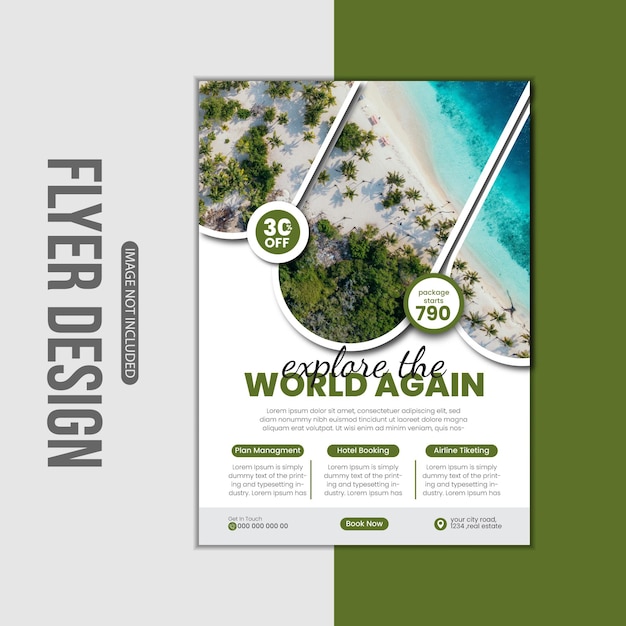 Travel tour flyer template Travel agency flyer