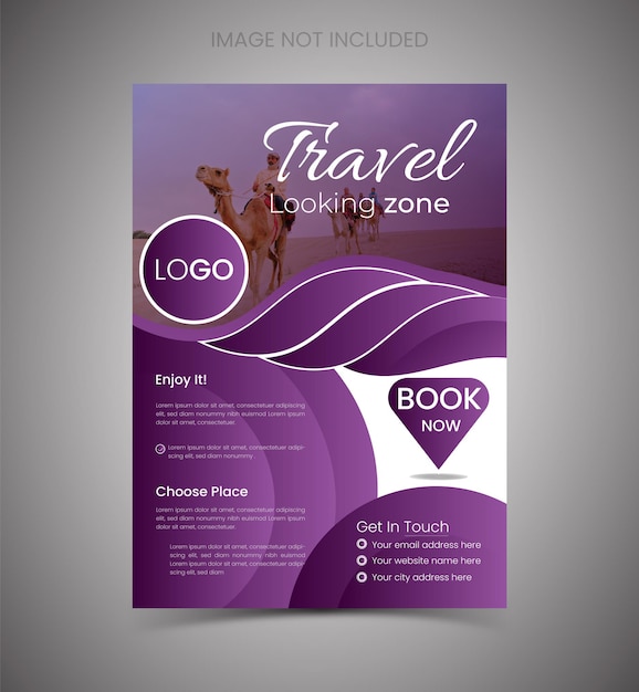 travel tour flyer template