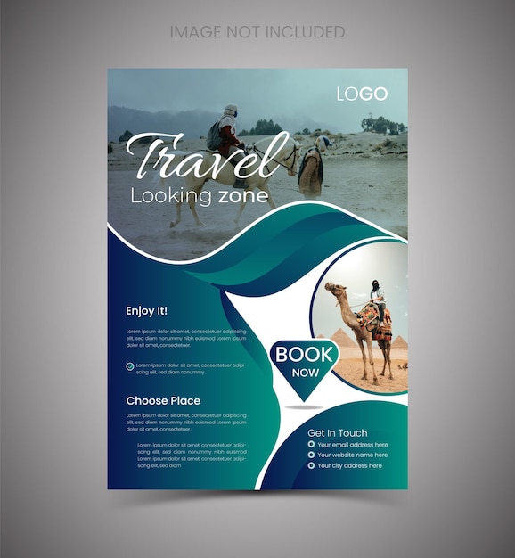 travel tour flyer template