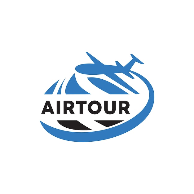 Travel and Tour logo design concept Airplane icon symbol