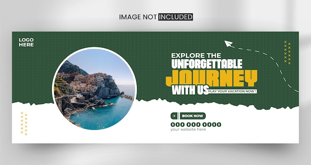 travel and tourism facebook cover template