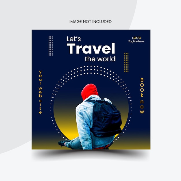 Travel and Tourism Instagram post or social media post and ready template