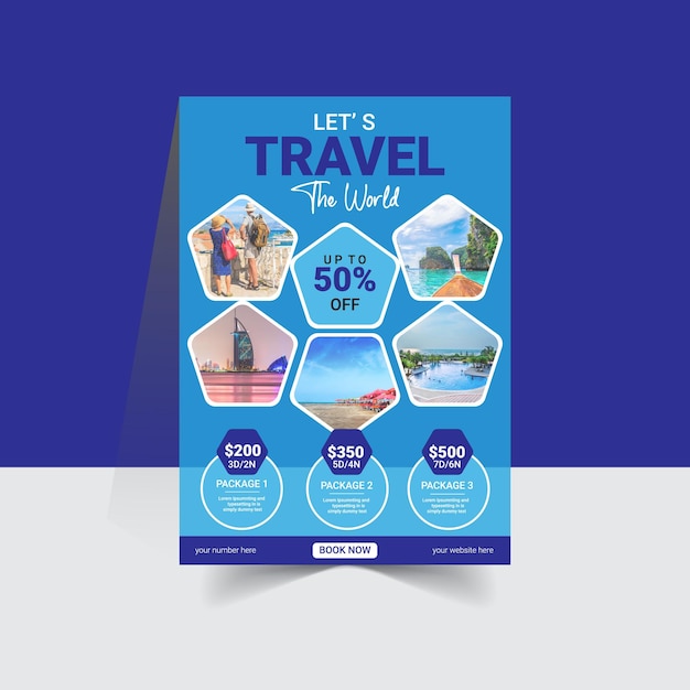 travel tours adventure poster template design