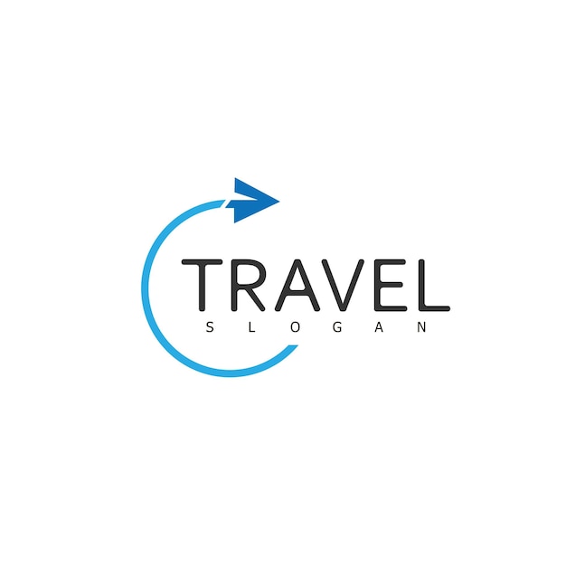 Travel transport plane business logo design symbol