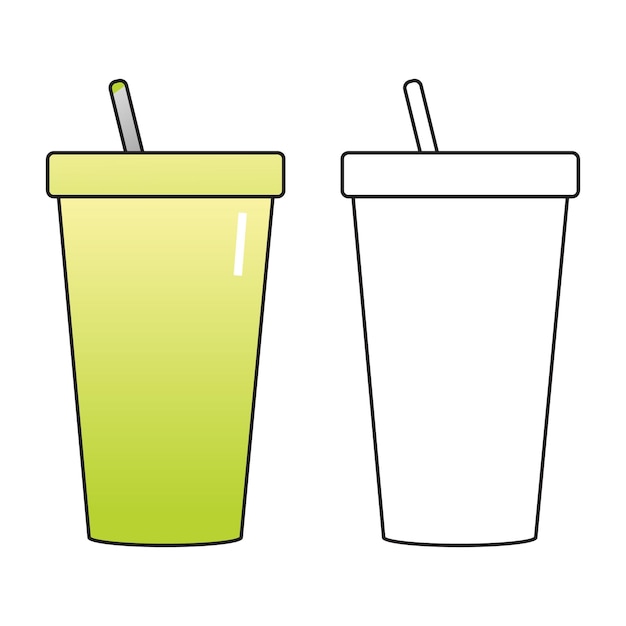 Travel Tumbler Coloring Pages Outline with Clipart