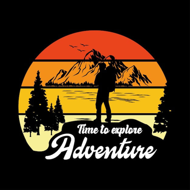 Travel typography vector t-shirt design