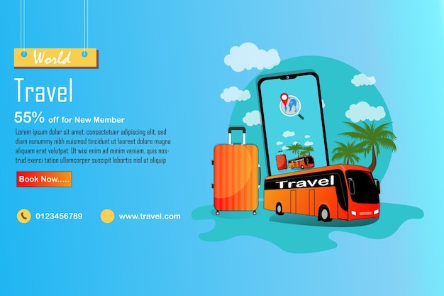 Travel Vector Art Travel Background