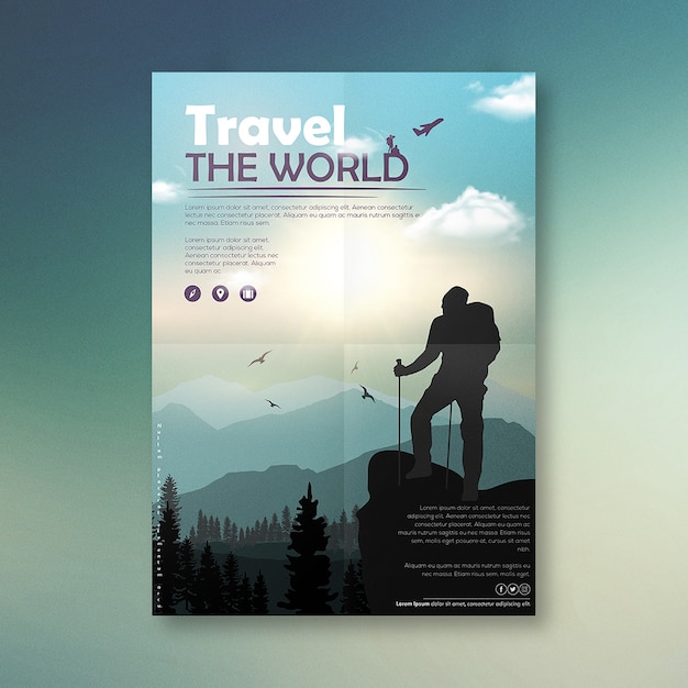 Travel The World Brochure Design