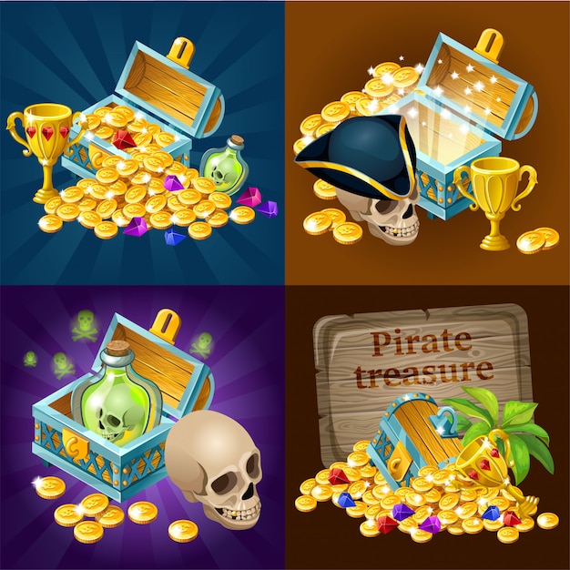 Treasure chests collection.