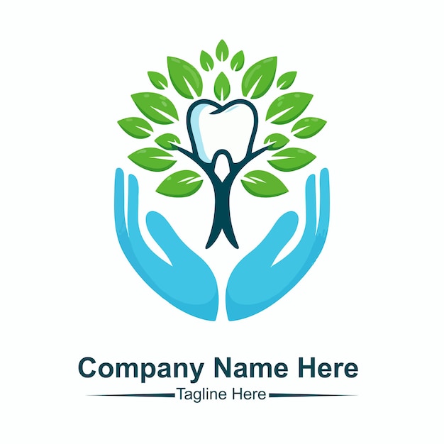 tree dental logo design concept template vector dental tree logo dental logo simple