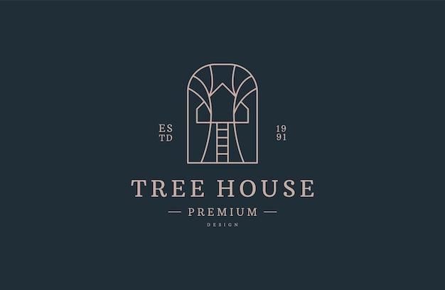 Tree House logo vector, Brand Identity Logos design, modern logo .