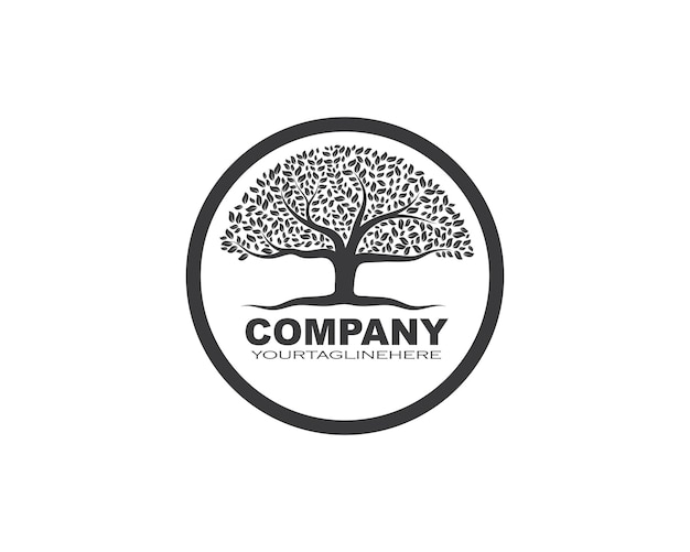 Tree icon logo template vector design