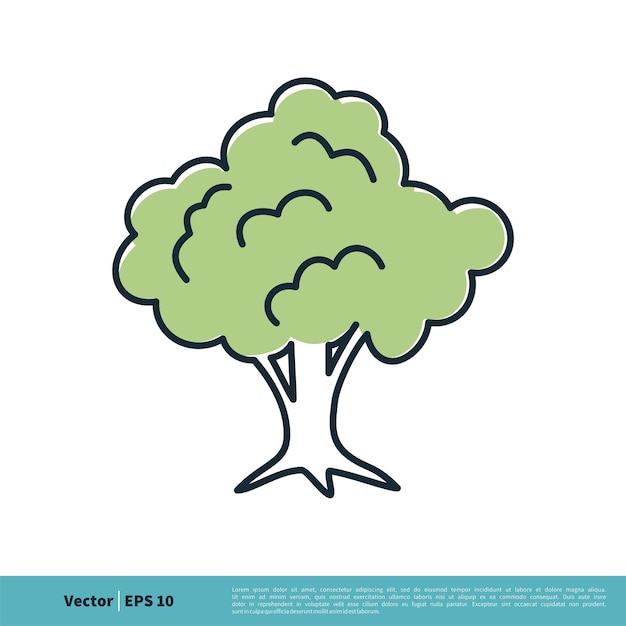 Tree Icon Vector Logo Template Illustration Design Vector EPS 10