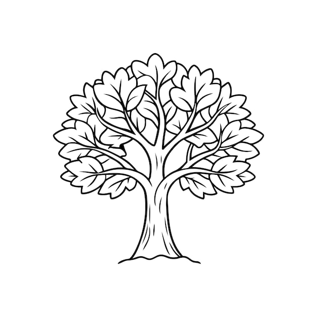 Tree icon with root