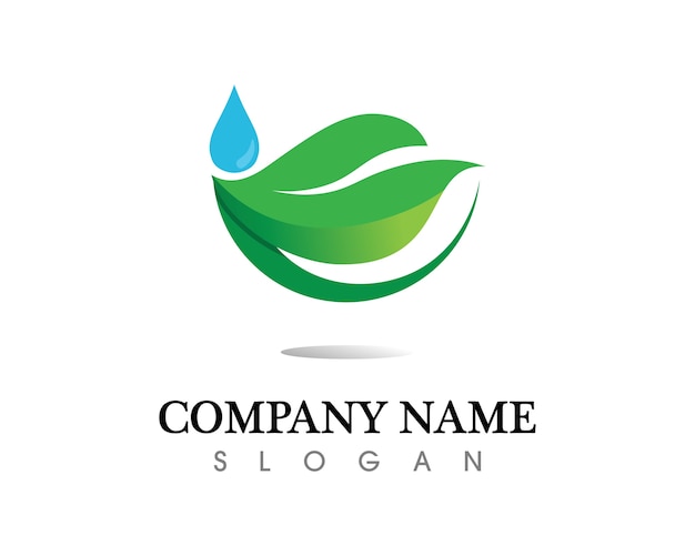 Tree leaf logo design, eco-friendly concept.