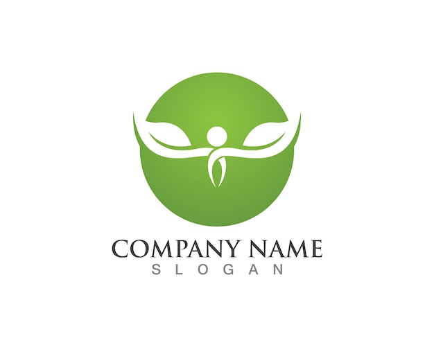 Tree leaf logo, eco-friendly concept