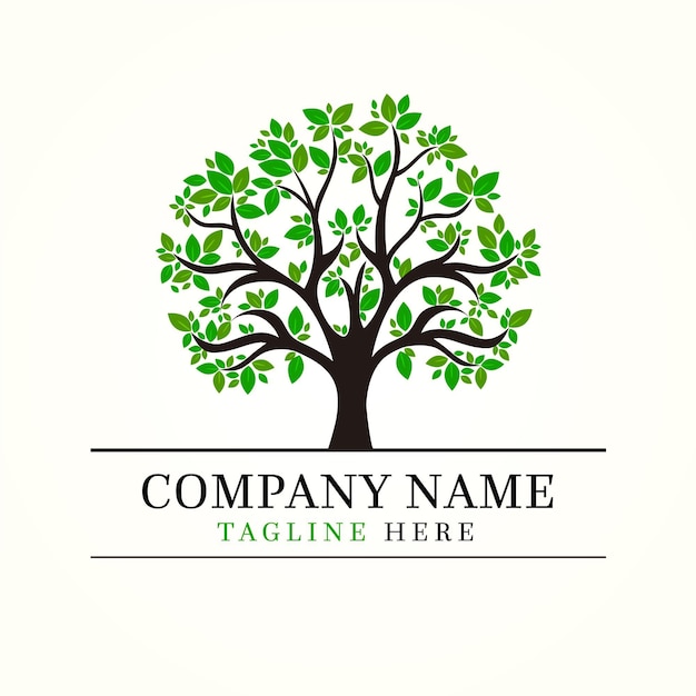 Tree life logo template