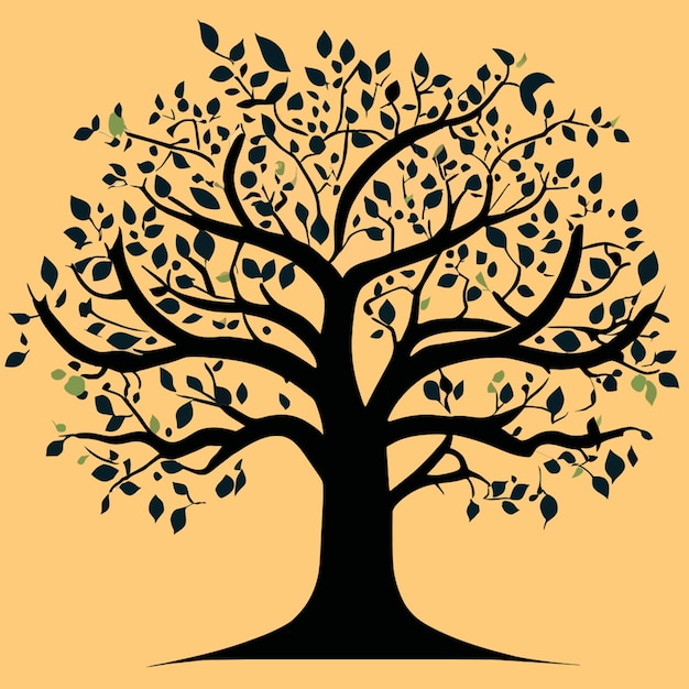 tree of life vector illustration flat 2