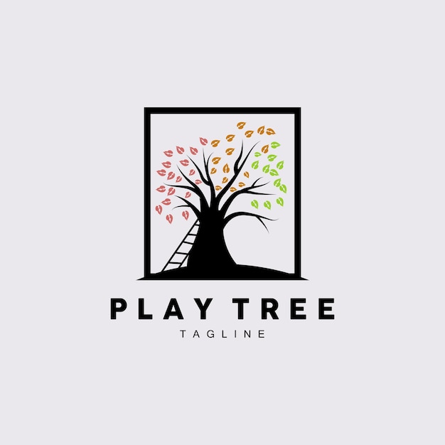 Tree Logo Design Playground Vector Education Tree Icon