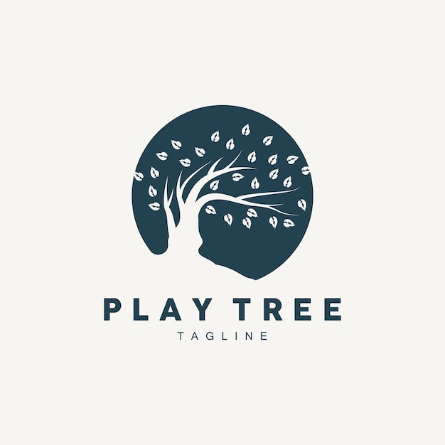 Tree Logo Design Playground Vector Education Tree Icon