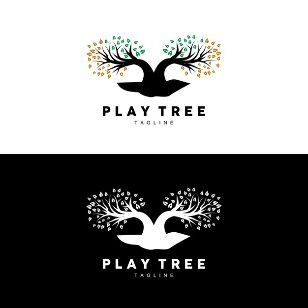 Tree Logo Design Playground Vector Education Tree Icon