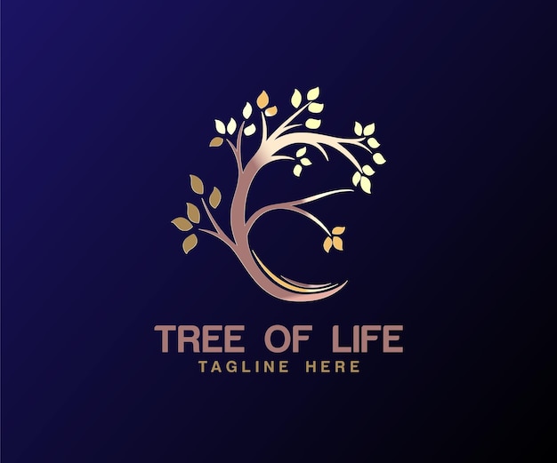 Tree logo design vector logo creation