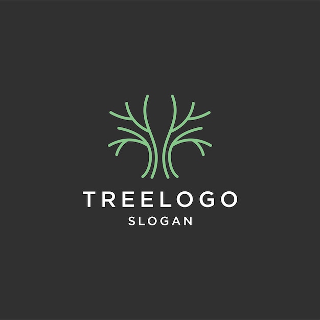 Tree logo icon design template