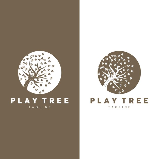 Tree Logo Plant Design Vector Illustrator Template