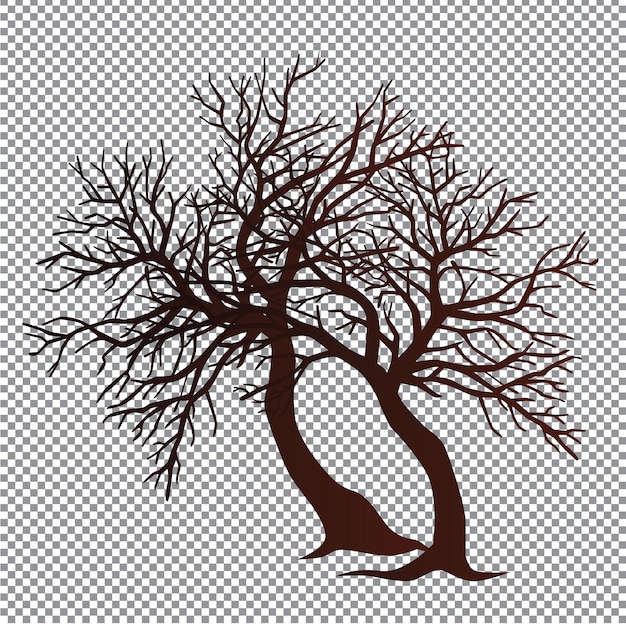 Vector tree silhouette vector or png for halloween