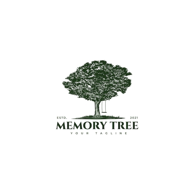 Tree and swing logo