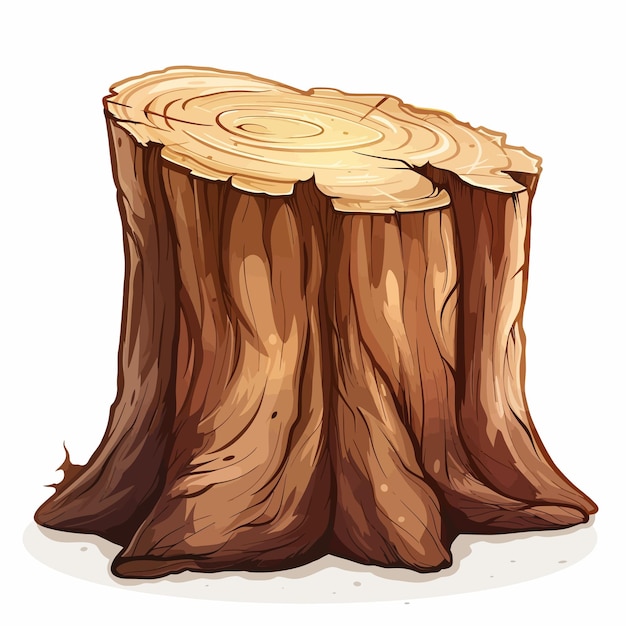 Vector tree trunk