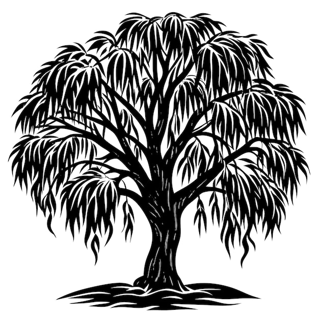 a tree with a black and white background that says quot a tree quot