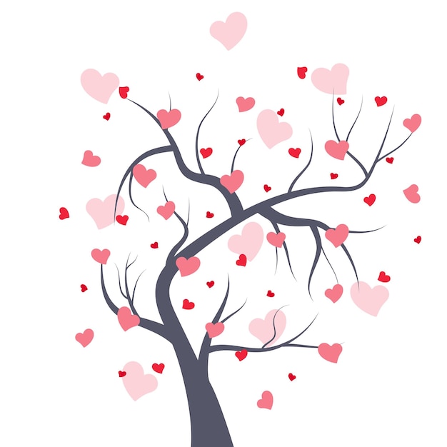 Tree with hearts