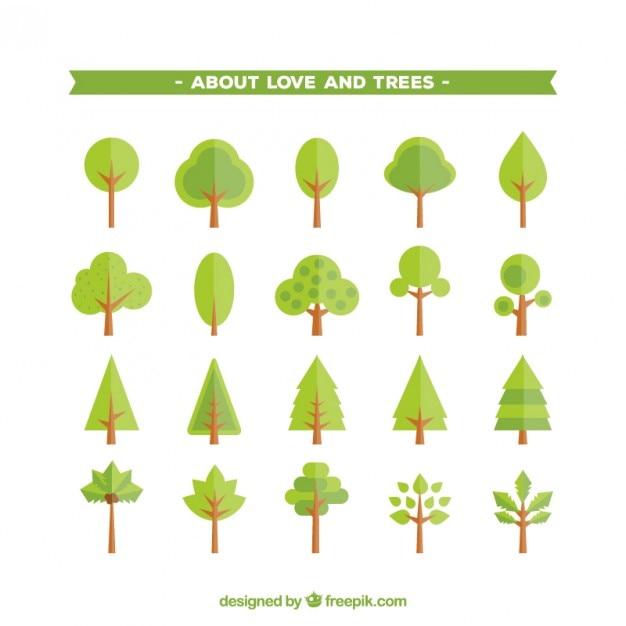 Vector trees icons