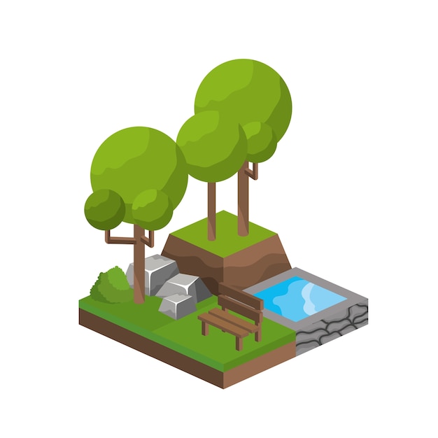 trees and water source design