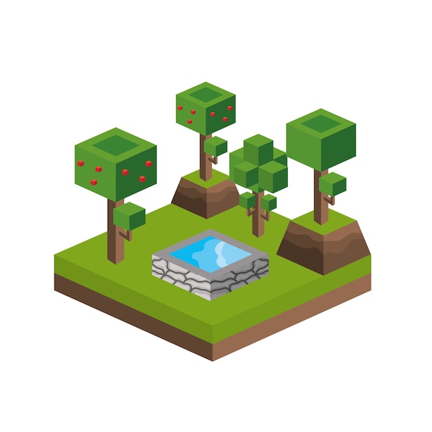 trees and water source design