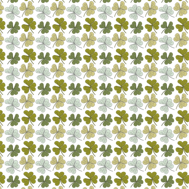 Trefoil seamless pattern